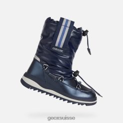 Geox Adelhide Abx Girl marine / argent R28ZDT1022 Chaussures Geox Suisse