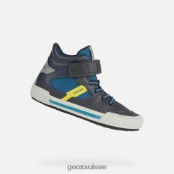 Geox Alonisso Boy marine / chaux R28ZDT1418 Chaussures Geox Suisse