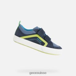 Geox Alonisso junior marine / chaux R28ZDT1401 Geox Bottes Femme