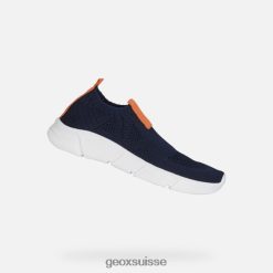Geox Aril junior Marine / Orange R28ZDT1869 Geox Bottes Femme