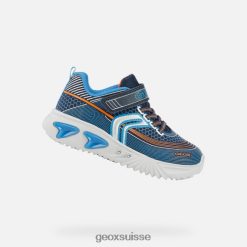 Geox Assister Boy marine / argent R28ZDT1404 Geox Bottes Femme