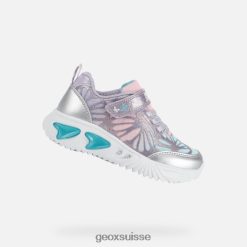 Geox Assister Girl Argent / lilas R28ZDT1175 Chaussures Geox Suisse
