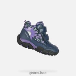 Geox Baltique Abx Toddler marine / violet R28ZDT1481 Chaussures Geox Suisse