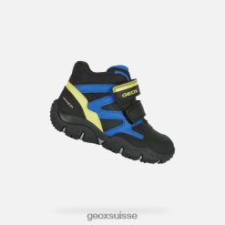 Geox Baltique Abx Toddler noir / citron vert R28ZDT1568 Chaussures Geox Suisse