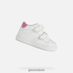 Geox Biglia bébé blanc / fuchsia R28ZDT1524 Geox Bottes Femme
