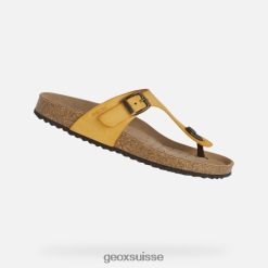 Geox Brionia femme jaune foncé R28ZDT495 Geox Bottes Femme