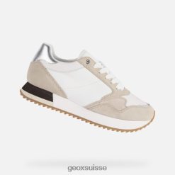Geox Doralea Femme blanc / lt taupe R28ZDT250 Geox Suisse