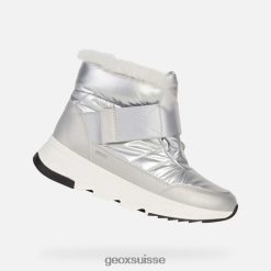 Geox FALENENA ABX FEMME Argent / gris clair R28ZDT1703 Chaussures Geox Suisse