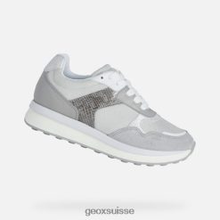 Geox Femme Runntix Argent / gris clair R28ZDT381 Geox Bottes Femme