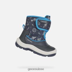 Geox Flanfil Abx Toddler Marine / Royal R28ZDT1538 Chaussures Geox Suisse