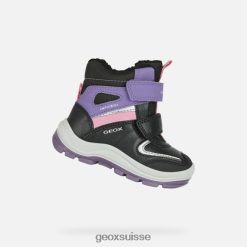 Geox Flanfil Abx Toddler noir / violet R28ZDT1563 Geox Bottes Femme