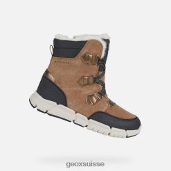 Geox FlexyPer Abx Girl whisky / noir R28ZDT1092 Geox Bottes Femme