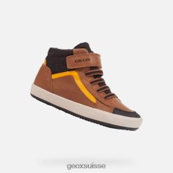 Geox Gisli Boy Lt Brown / Black R28ZDT1343 Chaussures Geox Suisse
