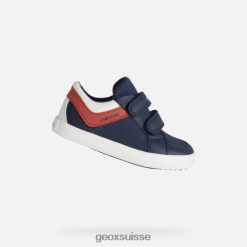 Geox Gisli Toddler marine / rouge foncé R28ZDT1646 Chaussures Geox Suisse