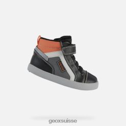 Geox Gisli Toddler noir / orange R28ZDT1559 Chaussures Geox Suisse