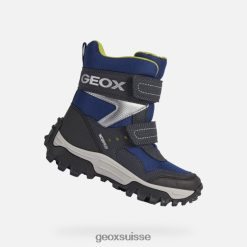 Geox Himalaya Boy marine / chaux R28ZDT1419 Geox Bottes Femme