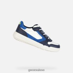 Geox Hyroo Boy blanc / marine R28ZDT1952 Chaussures Geox Suisse