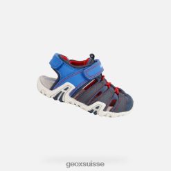 Geox Kraze Toddler Royal / rouge R28ZDT1446 Geox Bottes Femme