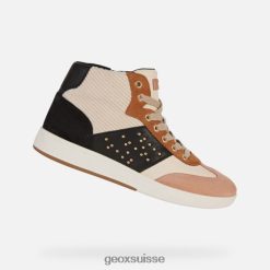 Geox Méleleda crème / noir R28ZDT396 Geox Bottes Femme