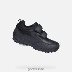 Geox Nouveau garçon Savage Abx noir R28ZDT1258 Geox Suisse