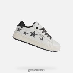 Geox REBECCA GIRL blanc / noir R28ZDT1247 Chaussures Geox Suisse
