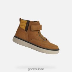 Geox Riddock Boy Jaune / brun foncé R28ZDT1989 Geox Bottes Femme