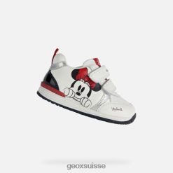 Geox Rishon bébé blanc / noir R28ZDT1577 Chaussures Geox Suisse
