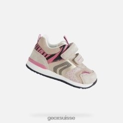 Geox Rishon bébé fille beige / fuchsia R28ZDT1642 Geox Suisse