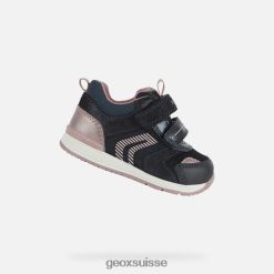 Geox Rishon bébé fille marine / rose R28ZDT1606 Geox Suisse