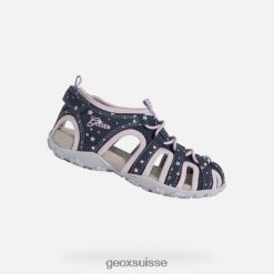 Geox Roxanne Girl marine / rose R28ZDT5 Chaussures Geox Suisse