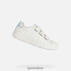 Geox SILENEX FILLE blanc / irisé R28ZDT1878 Geox Bottes Femme