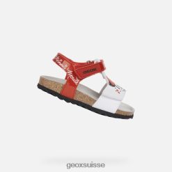 Geox Sandale Chalki bébé rouge / blanc R28ZDT1597 Geox Suisse