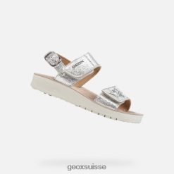 Geox Sandale Costarei Girl argent R28ZDT1192 Geox Suisse