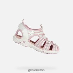 Geox Sandale Whinberry Girl blanc / rose R28ZDT1883 Chaussures Geox Suisse