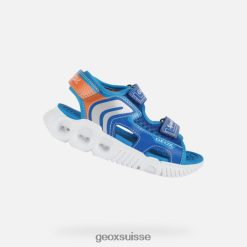 Geox Sandale Wroom Boy Royal / Orange R28ZDT1320 Geox Bottes Femme