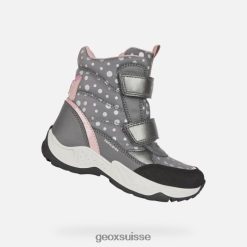 Geox Sentiero Abx Girl Gris foncé / rose R28ZDT1111 Geox Suisse