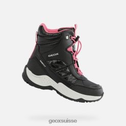 Geox Sentiero Girl noir / fuchsia R28ZDT1232 Chaussures Geox Suisse