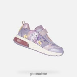 Geox Spaceclub Girl lilas / jaune R28ZDT1169 Chaussures Geox Suisse