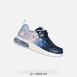 Geox Spaceclub Girl marine / ciel R28ZDT1071 Geox Bottes Femme