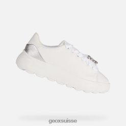 Geox Sphérique EC4.1 femme blanc / argent R28ZDT267 Geox Bottes Femme