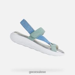 Geox Sphérique EC5W femme Bluette / Aqua R28ZDT35 Chaussures Geox Suisse