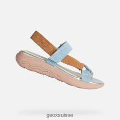 Geox Sphérique EC5W femme ciel léger / chameau R28ZDT37 Geox Suisse