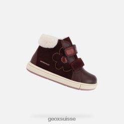 Geox Toddler Trottola Bourgogne sombre R28ZDT1529 Chaussures Geox Suisse