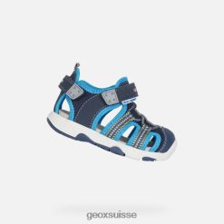 Geox Toddler de Sandal Multy Marine / Azure R28ZDT1436 Chaussures Geox Suisse