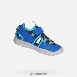 Geox Vaniett Boy Royal / Bleu clair R28ZDT1325 Chaussures Geox Suisse