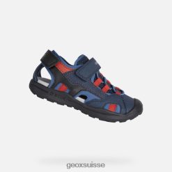 Geox Vaniett Boy marine / bleu foncé R28ZDT1358 Chaussures Geox Suisse