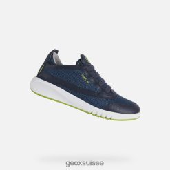 Geox aéranter marine / citron vert R28ZDT1389 Geox Bottes Femme