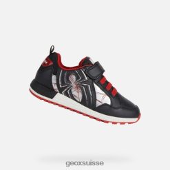 Geox alben junior noir / rouge R28ZDT1133 Chaussures Geox Suisse