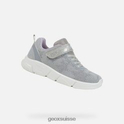 Geox aril fille Argent / lilas R28ZDT984 Geox Bottes Femme