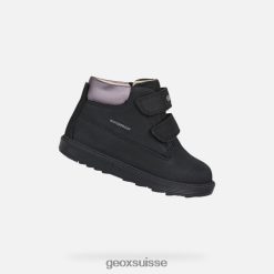 Geox bébé hynde rose noir / dk R28ZDT1423 Geox Suisse